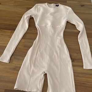 Naked Wardrobe size SMALL cream color Snatched collection